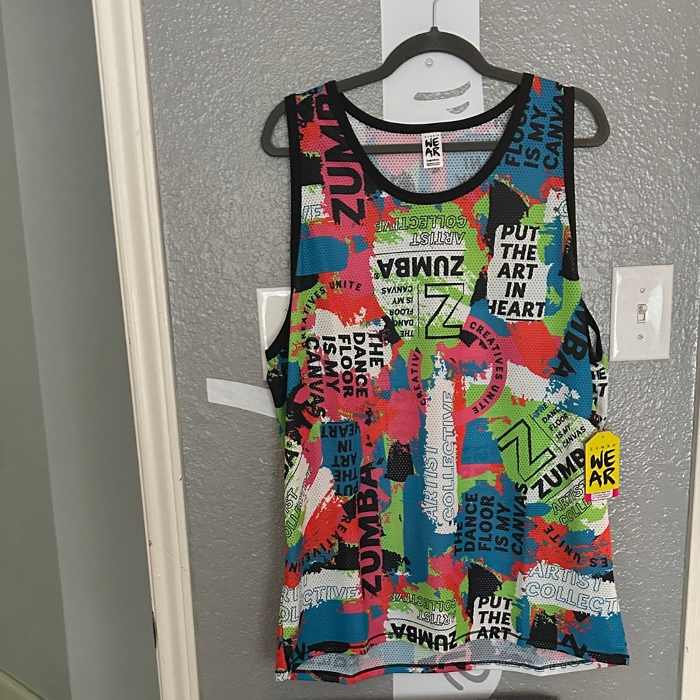 Zumba Tank Top - Multicolor Graphic Design